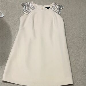 Jcrew cream lace dress